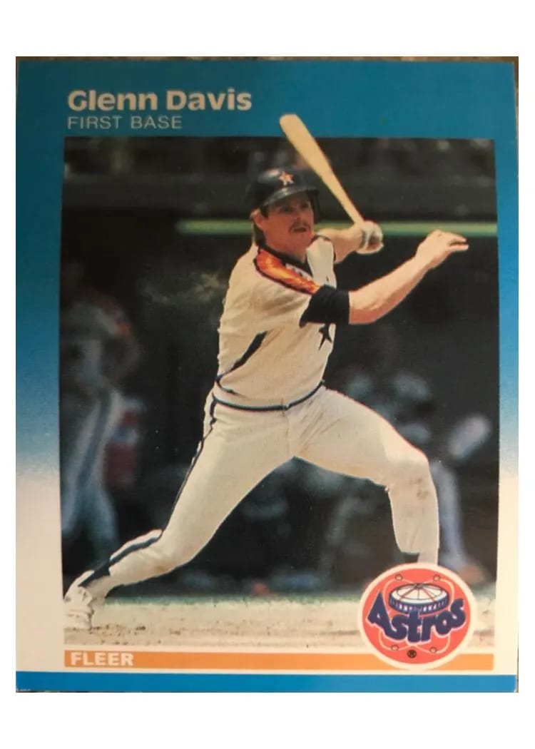 1987 Fleer Glenn Davis #55 card