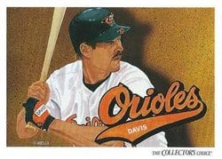 1993 Upper Deck Base Set Glenn Davis #827 card