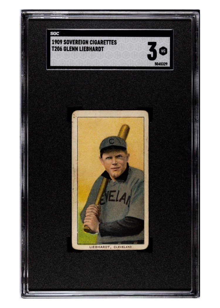 1909 T206 Sovereign 150 Glenn Liebhardt card