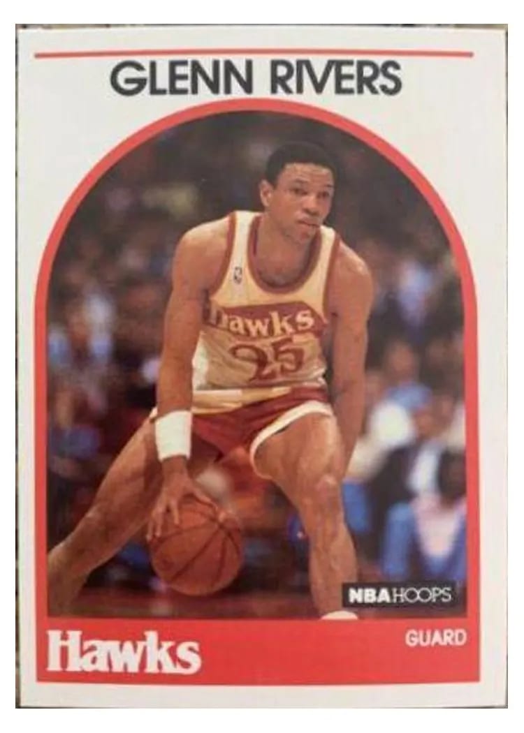 1989 Hoops Glenn Rivers #252 card