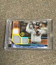 2022 Topps Tribute Triple Relics Gleyber Torres #TTR-GT card