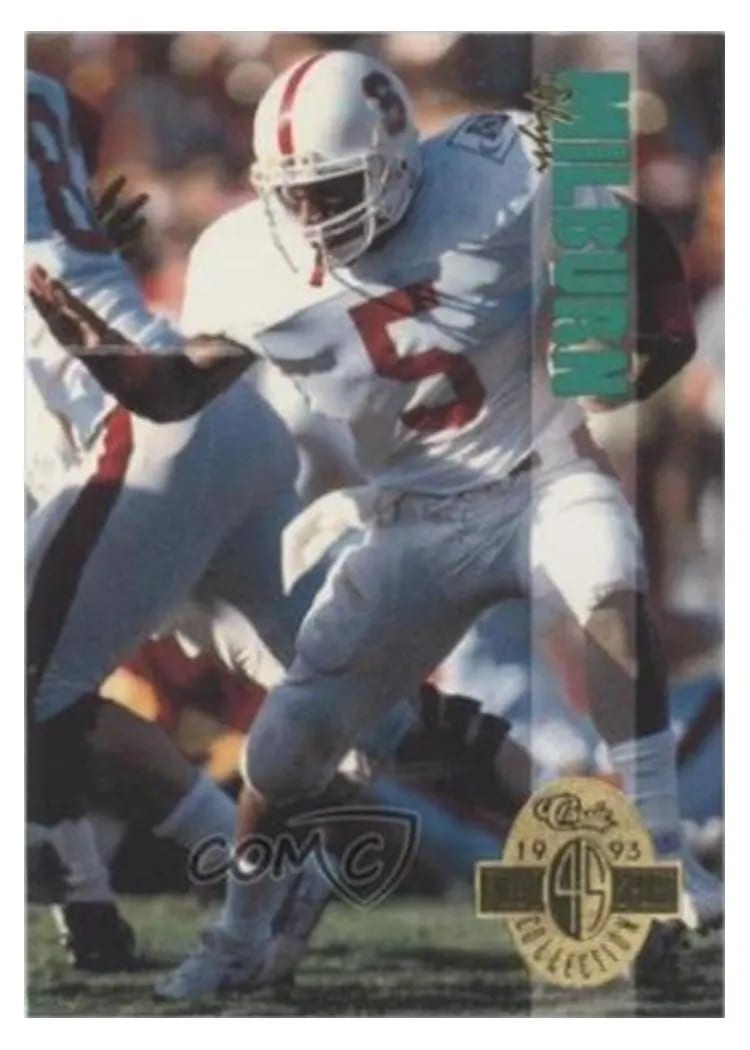 1993 Classic Four Sport Glyn Milburn #119 card