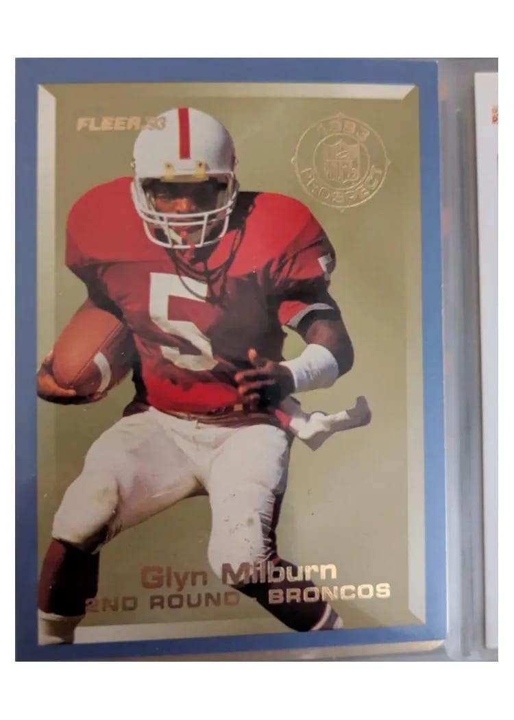1993 Fleer Glyn Milburn #27 card