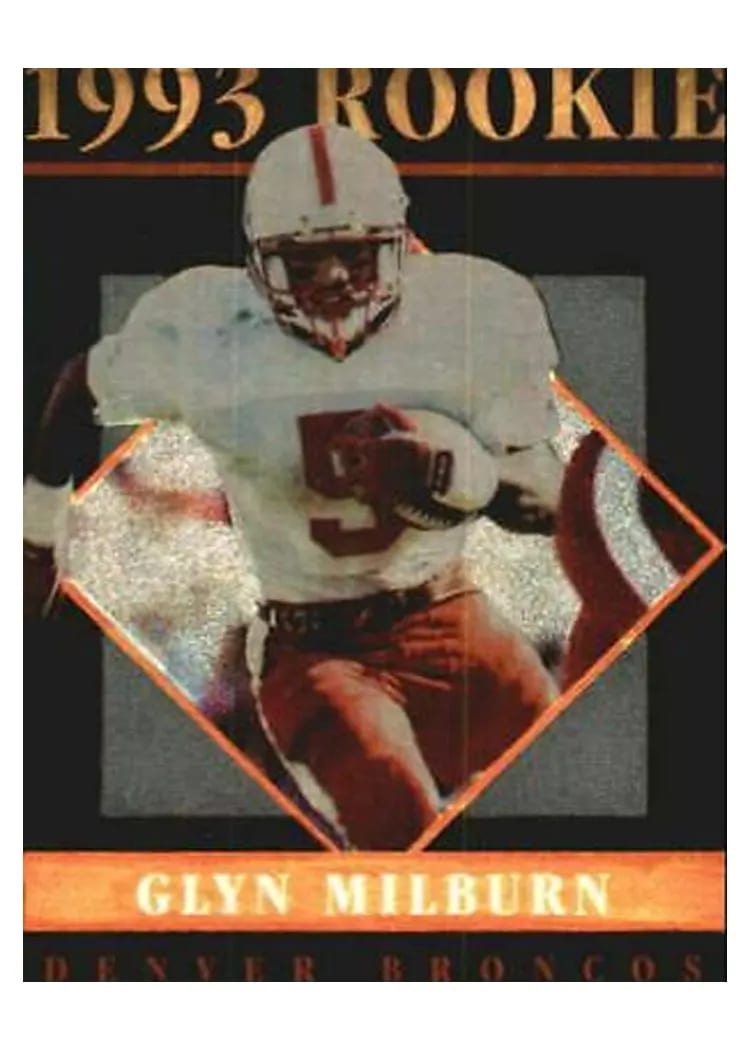 1993 Pinnacle Rookies Glyn Milburn #25 card