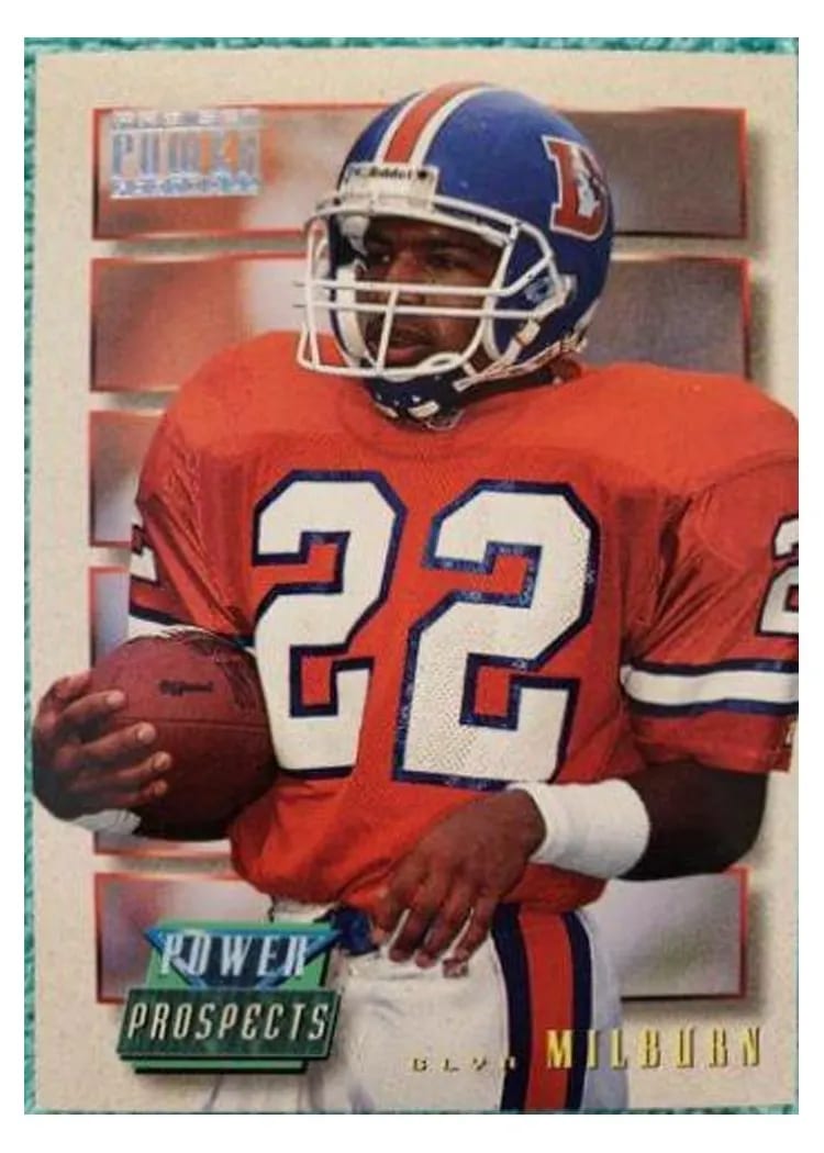 1993 Pro Set Power Update Prospects Glyn Milburn #PP16 card