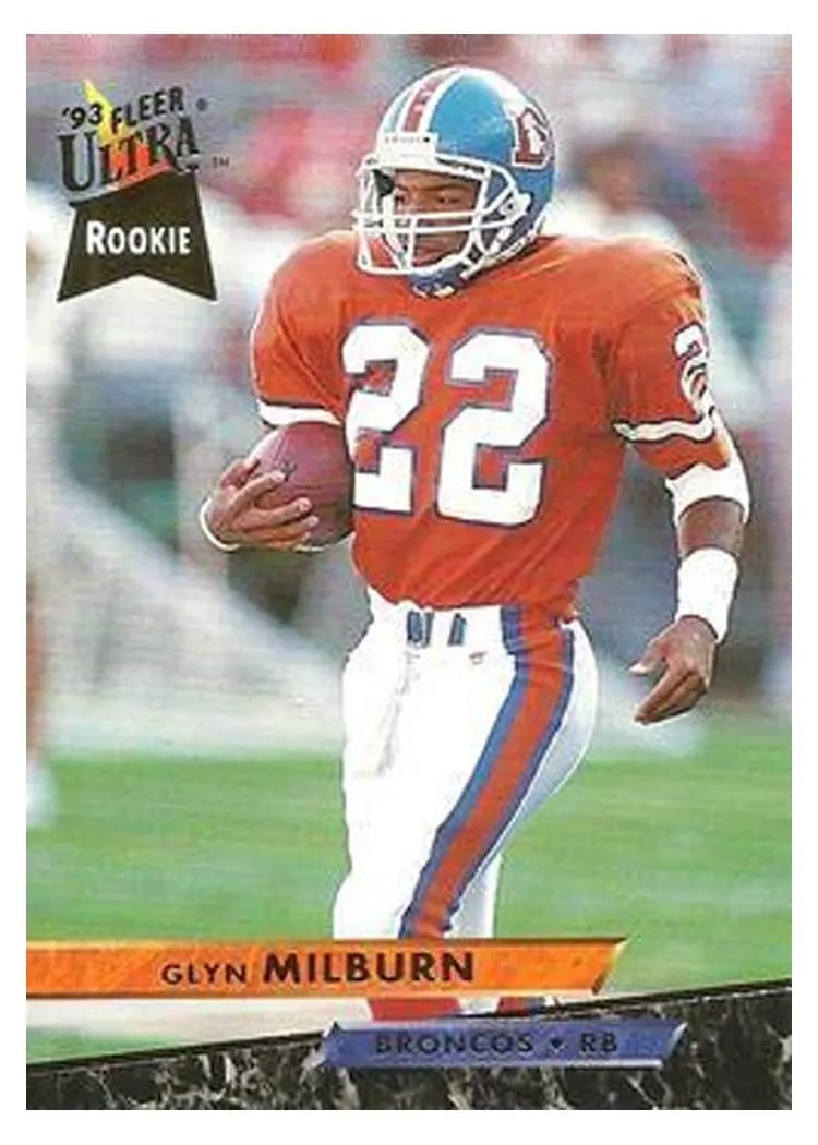 1993 Ultra Glyn Milburn #117 card