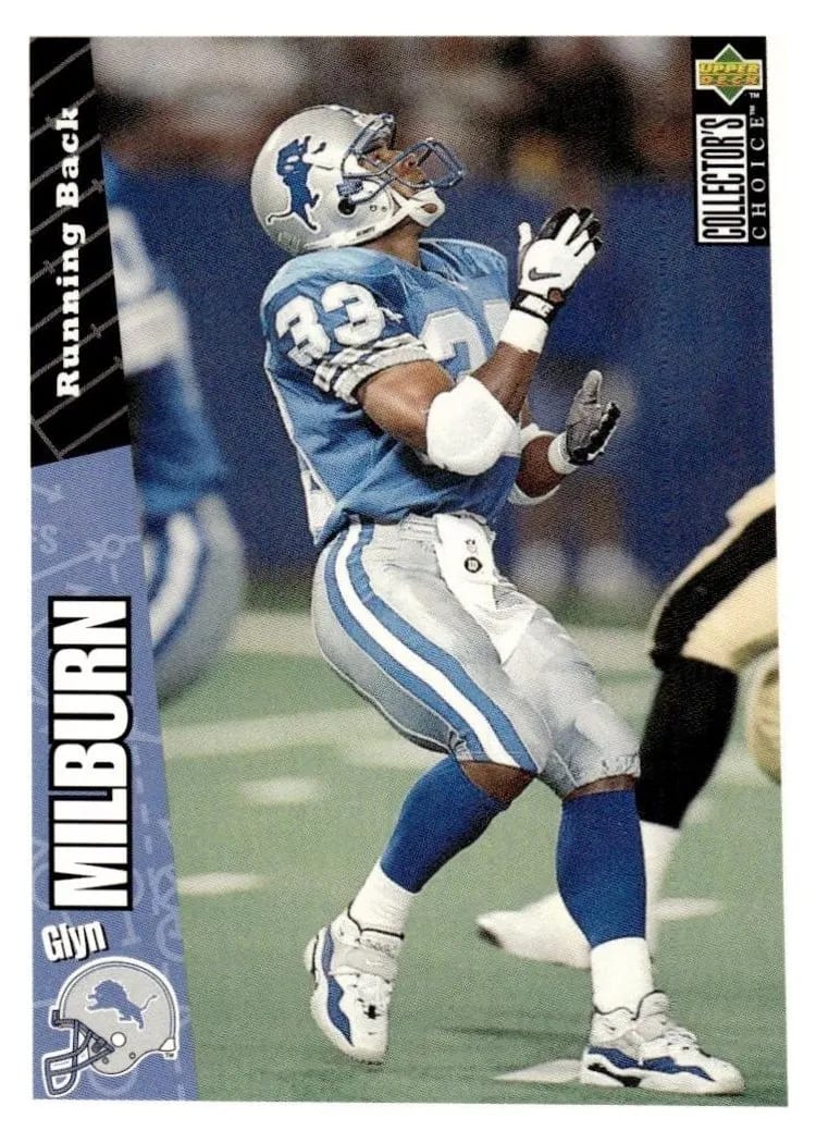 1996 Collector's Choice Update Glyn Milburn #U180 card