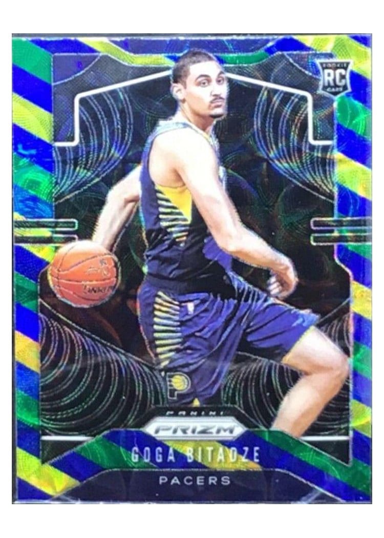 2019-20 Panini Prizm Base Set Goga Bitadze Blue, Yellow, and Green Choice Prizm #264 card