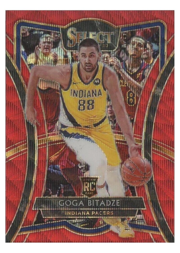 2019-20 Panini Select Base Set Goga Bitadze Red Wave #158 card