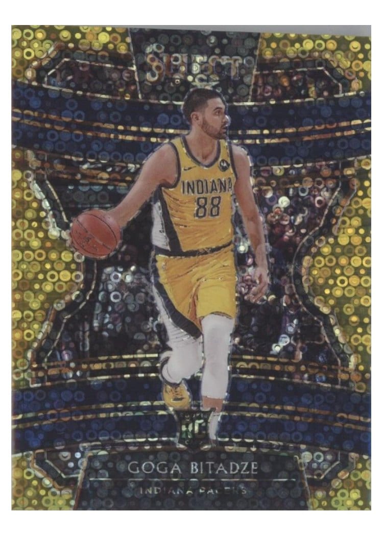 2019-20 Panini Select Base Set Goga Bitadze Gold Disco Prizm #32 card