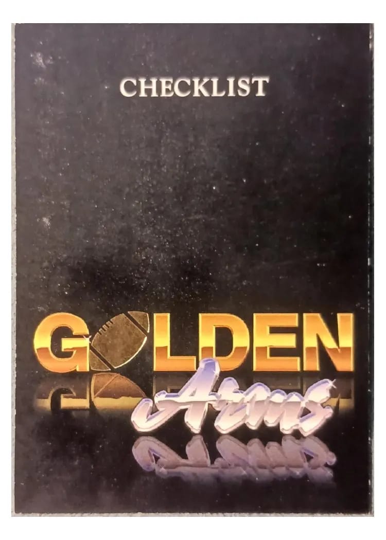 1994 Ted Williams Co Golden Arms Checklist #81 card