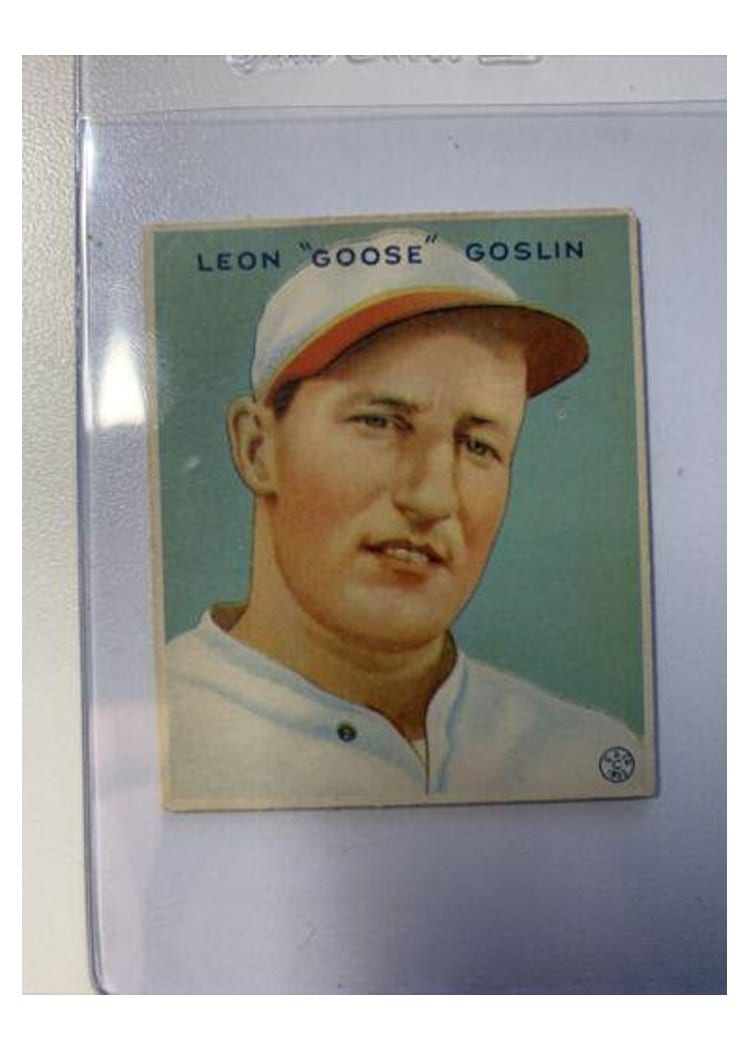 1933 Goudey Goose Goslin #110 card