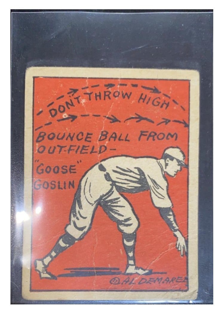 1935 Schutter Johnson Goose Goslin #27 card
