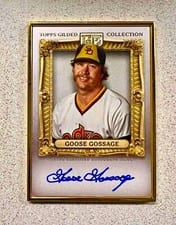 2024 Topps Gilded Collection Gold Frame Hall of Famers Autographs Goose Gossage #HAFA-GG card