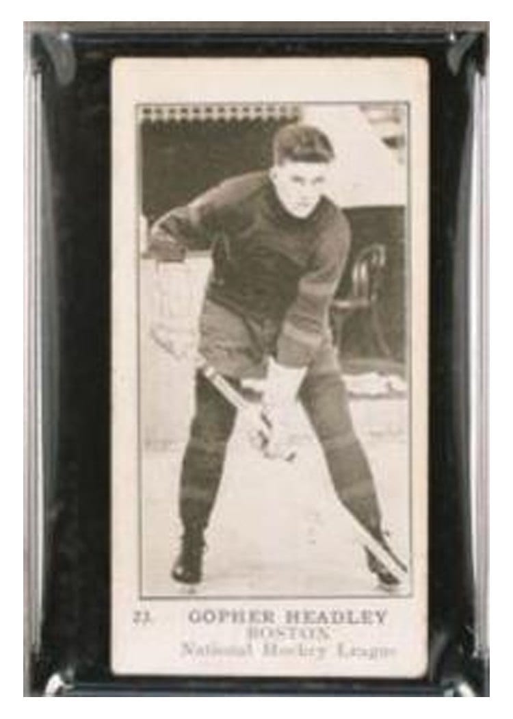1924 V145-2 Gopher Headley #23 card