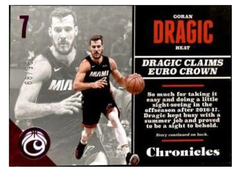 2017 Panini Chronicles Goran Dragic #3 card