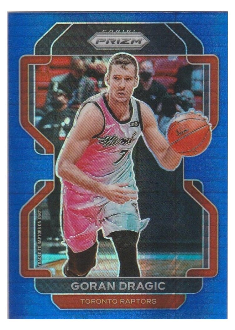 2021-22 Panini Prizm Base Set Goran Dragic Blue Hyper Prizm #204 card