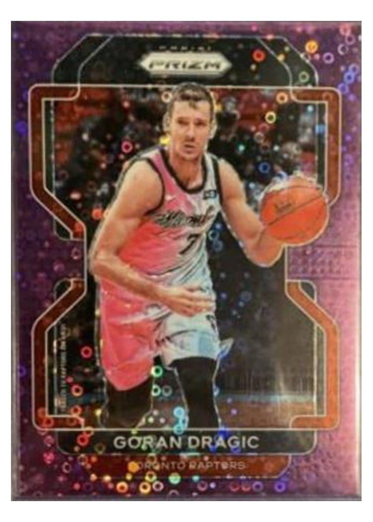 2021-22 Panini Prizm Base Set Goran Dragic Fast Break Purple Prizm #204 card
