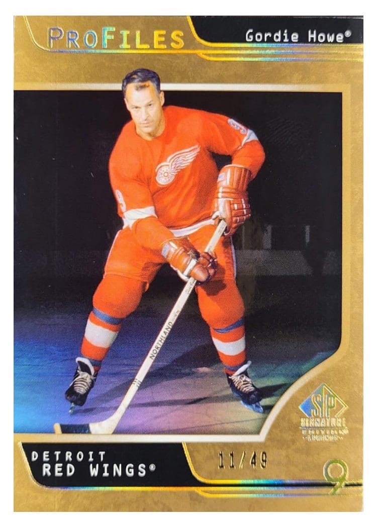 2020-21 SP Signature Edition Legends Profiles Gordie Howe #P-49 card