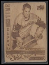 2024-25 Upper Deck Engrained Icons Carved in Time Gordie Howe #CT-GH
