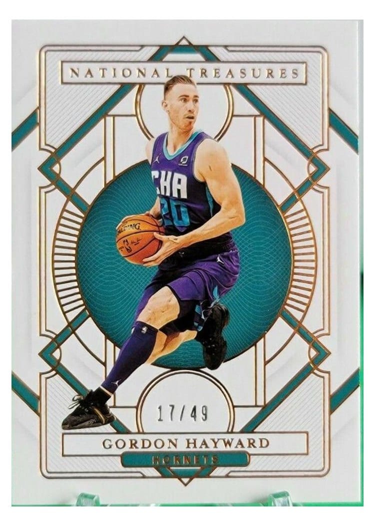 2020-21 Panini National Treasures Base Set Gordon Hayward #38 card