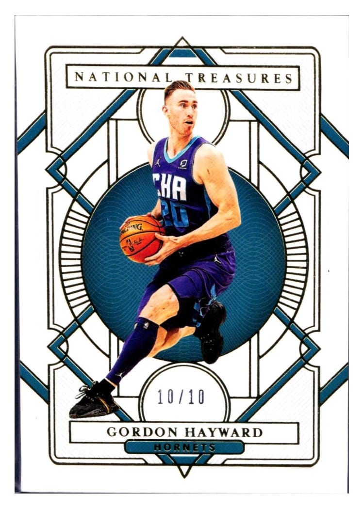 2020-21 Panini National Treasures Base Set Gordon Hayward #38 card