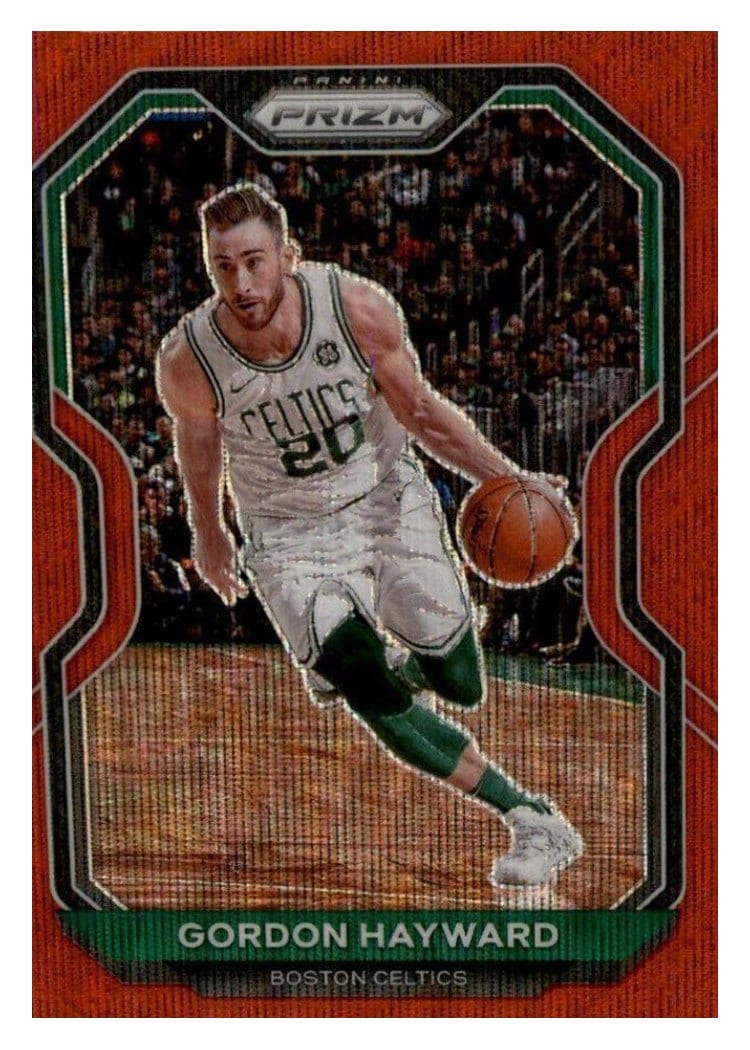 2020-21 Panini Prizm Base Set Gordon Hayward Ruby Wave Prizm #47 card