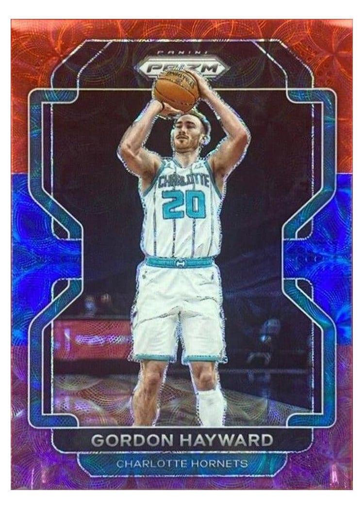 2021-22 Panini Prizm Base Set Gordon Hayward #106 card