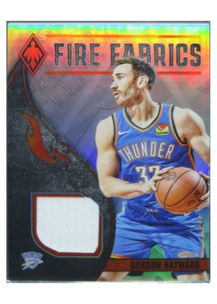 2023-24 Panini Phoenix Fire Fabrics Gordon Hayward #FF-HAY card