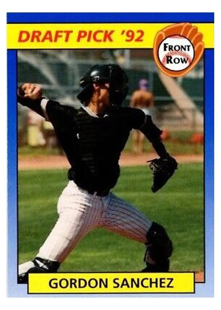 1992 Front Row Draft Picks Gordon Sanchez #38 card