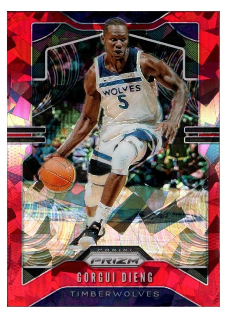 2019-20 Panini Prizm Base Set Gorgui Dieng Red Ice Prizm #162 card
