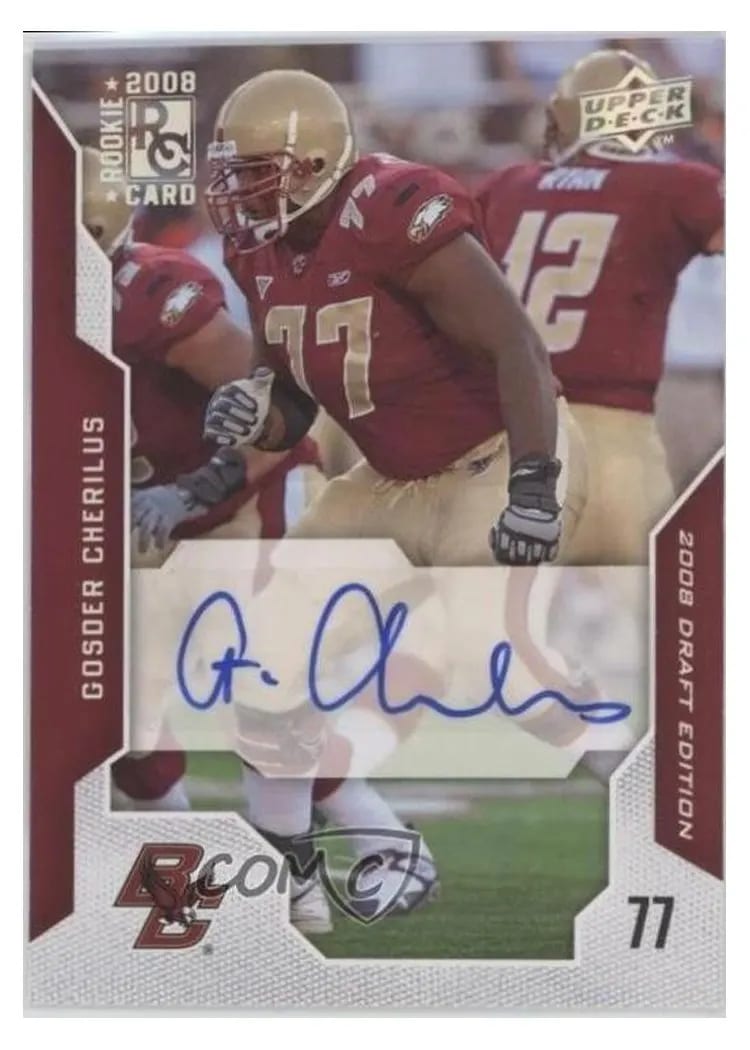 2008 Upper Deck Draft Edition Gosder Cherilus #9 card