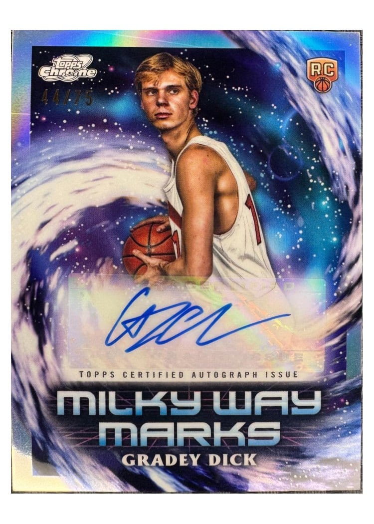 2023-24 Topps Chrome Cosmic Milky Way Marks Refractor Gradey Dick #MWM-GD card