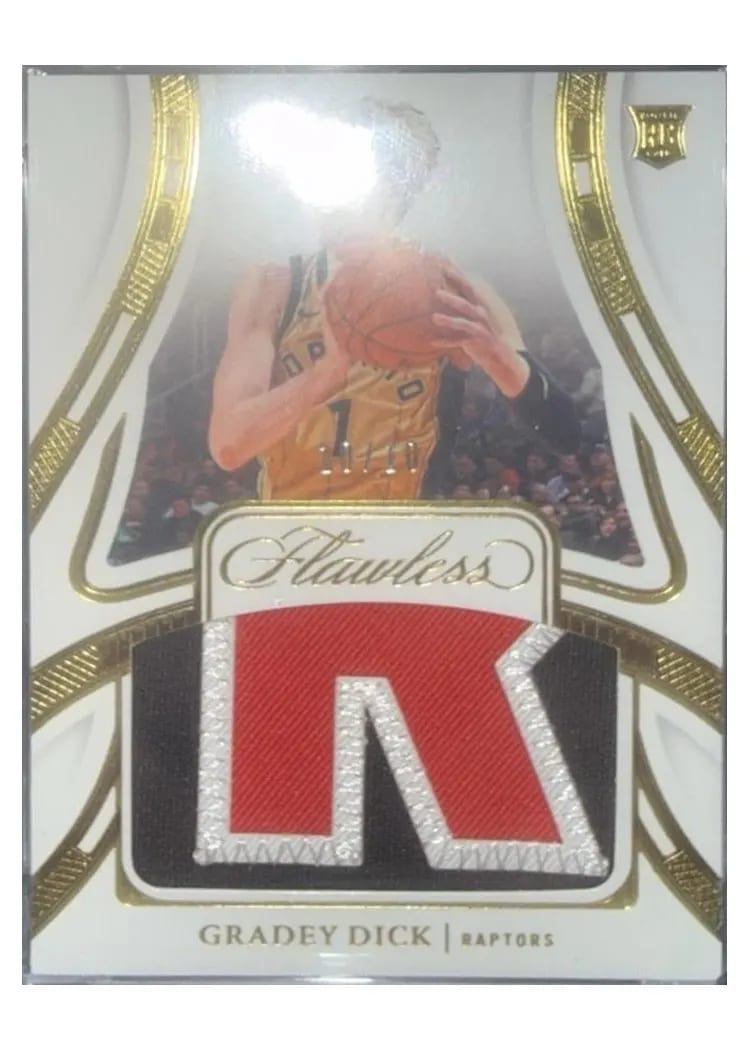 2023 Panini Flawless Patch Gradey Dick Gold #13 card