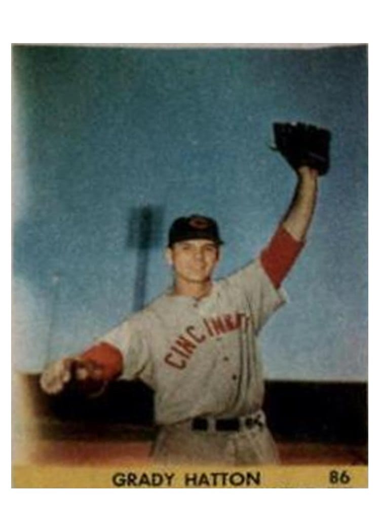 1949 Eureka Sportstamps Grady Hatton #86 card