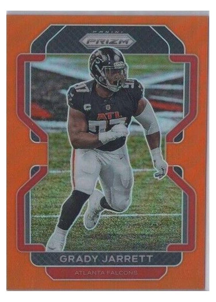 2021 Panini Prizm Base Set Grady Jarrett Orange Prizm #326 card