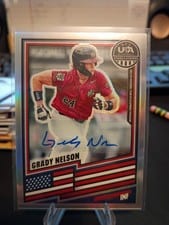 2026 Panini Stars & Stripes Prizm Signatures Prizms Grady Nelson #72 card
