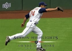 2008 Upper Deck Base Set Grady Sizemore #737 card