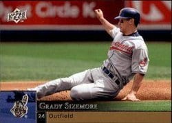 2009 Upper Deck Base Set Grady Sizemore #614 card