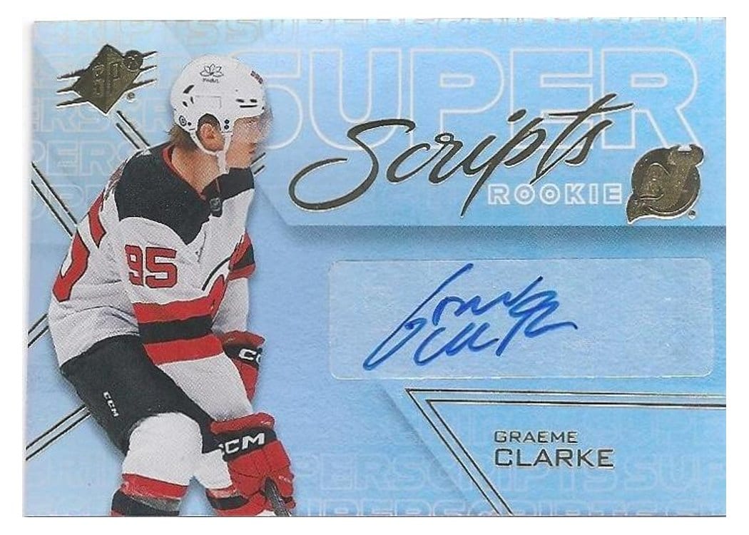2024-25 SPx SuperScripts Rookies Graeme Clarke #SSR-GC card