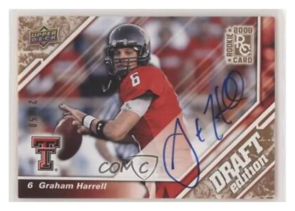 2009 Upper Deck Draft Edition Graham Harrell #18 card