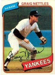 1980 Topps Base Set Graig Nettles #710 card