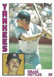1984 Topps Base Set Graig Nettles #175 card