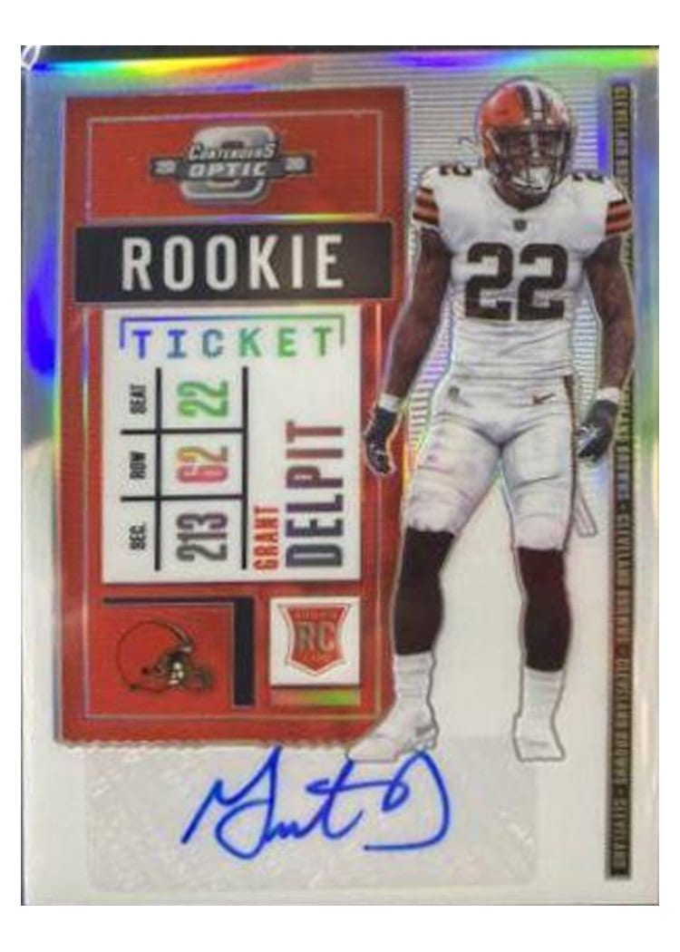 2020 Panini Contenders Optic Base Set Grant Delpit #160 card
