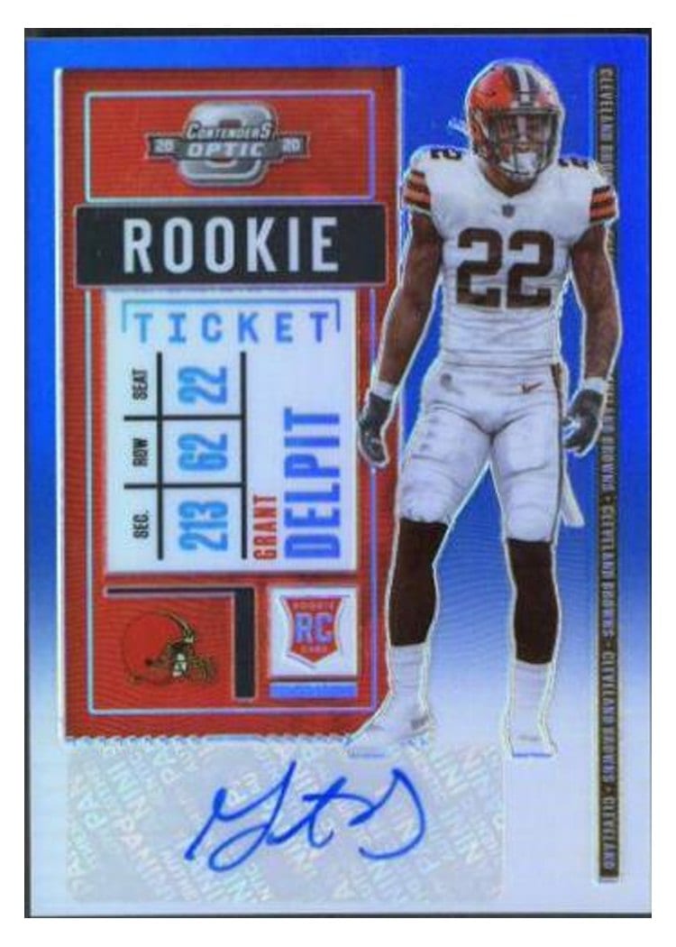 2020 Panini Contenders Optic Base Set Grant Delpit #160 card