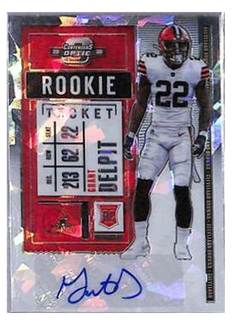 2020 Panini Contenders Optic Base Set Grant Delpit #160 card