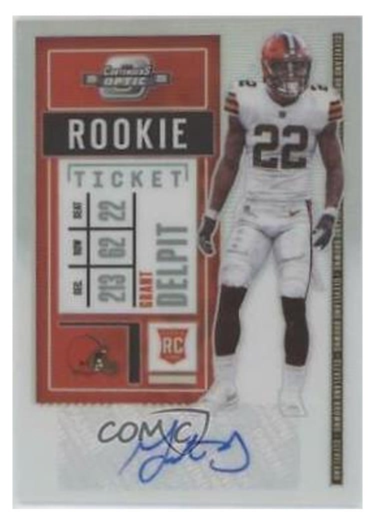 2020 Panini Contenders Optic Base Set Grant Delpit #160 card