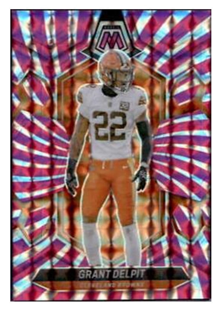 2024 Panini Mosaic Base Set Grant Delpit Pink Swirl #56 card