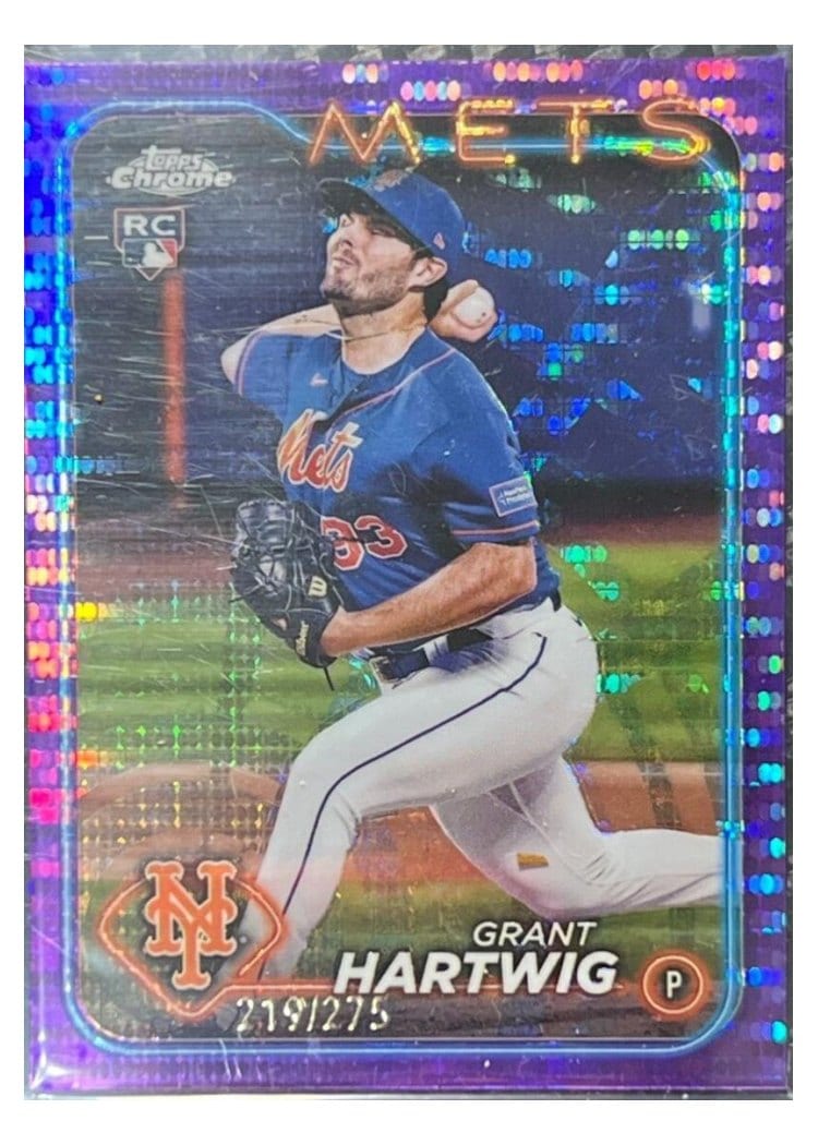 2024 Topps Chrome Base Set Grant Hartwig #45 card