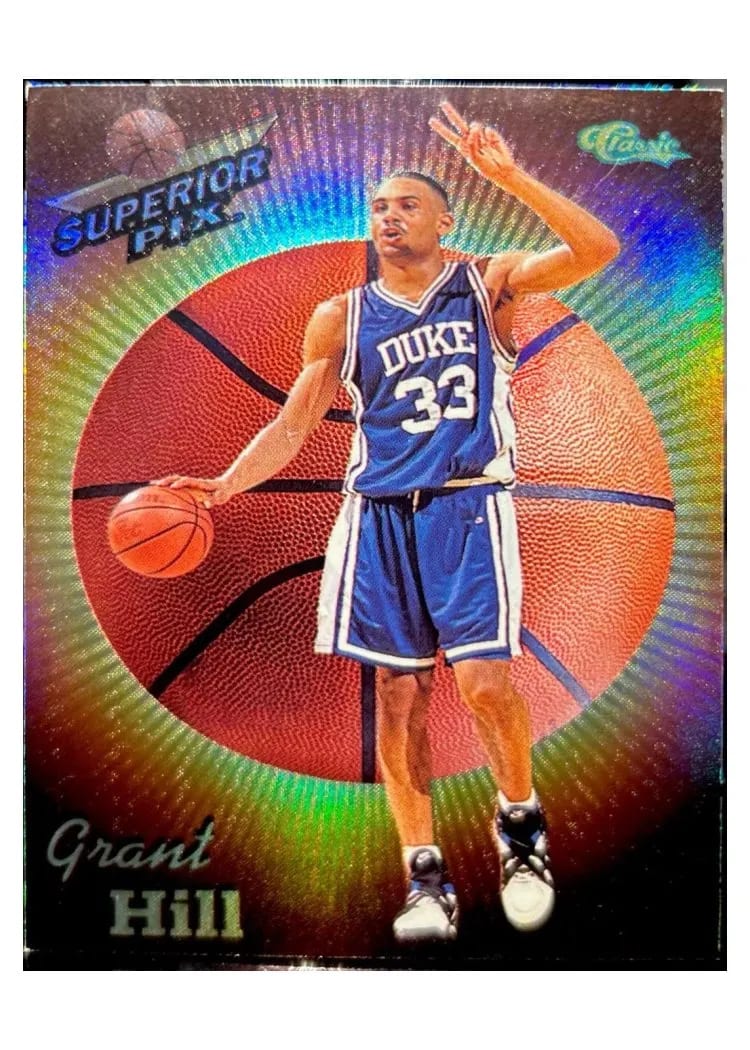 1995 Classic Superior Pix Chrome Grant Hill #3 card